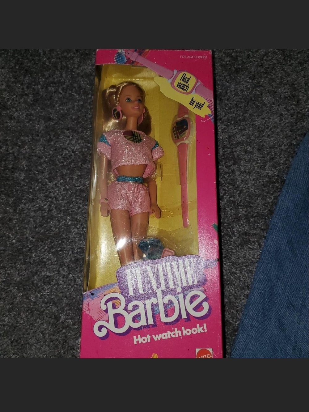 Vintage 1986 Mattel Fun Time Barbie doll with watch